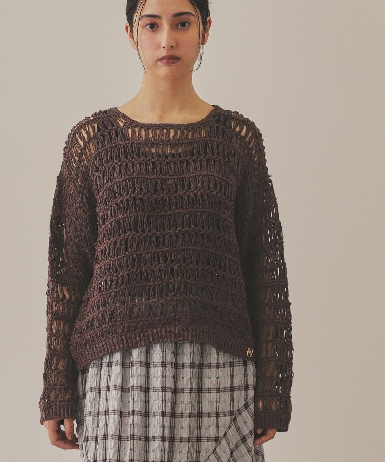 【YENN】CROCHET KNIT PULLOVER