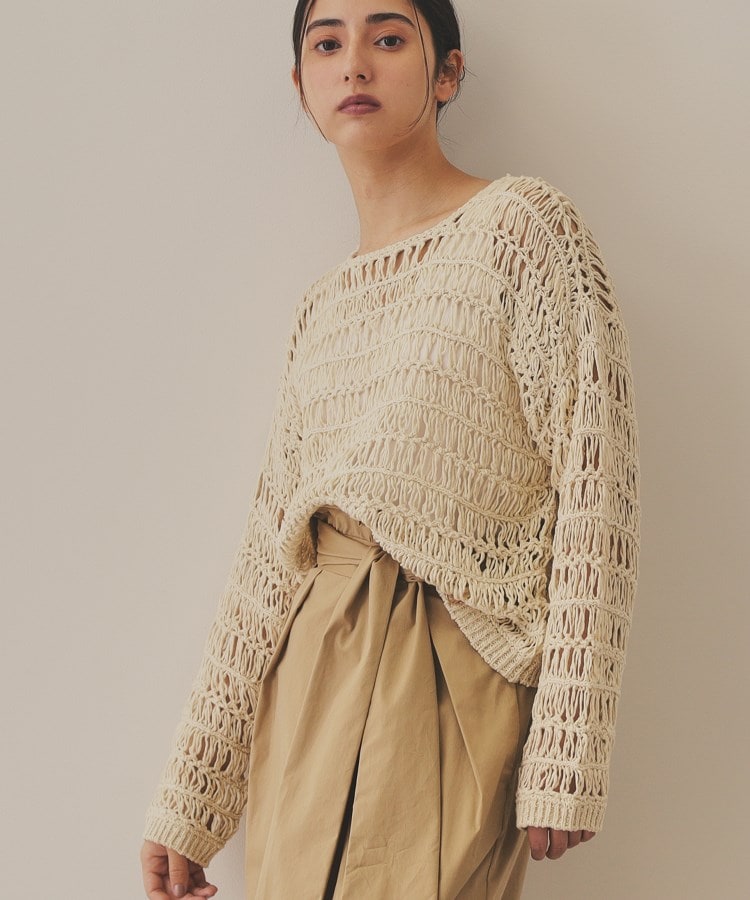【YENN】CROCHET KNIT PULLOVER