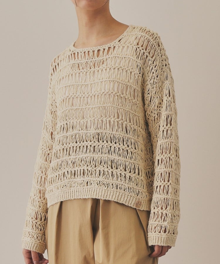 【YENN】CROCHET KNIT PULLOVER