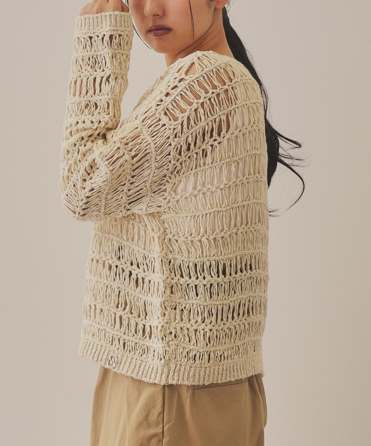 【YENN】CROCHET KNIT PULLOVER