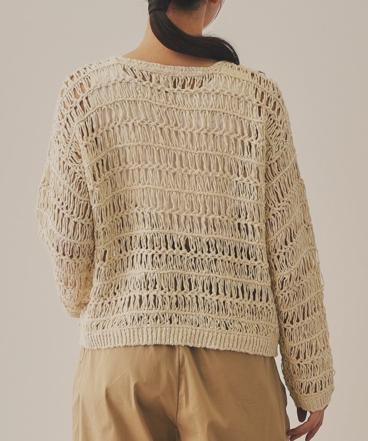 【YENN】CROCHET KNIT PULLOVER