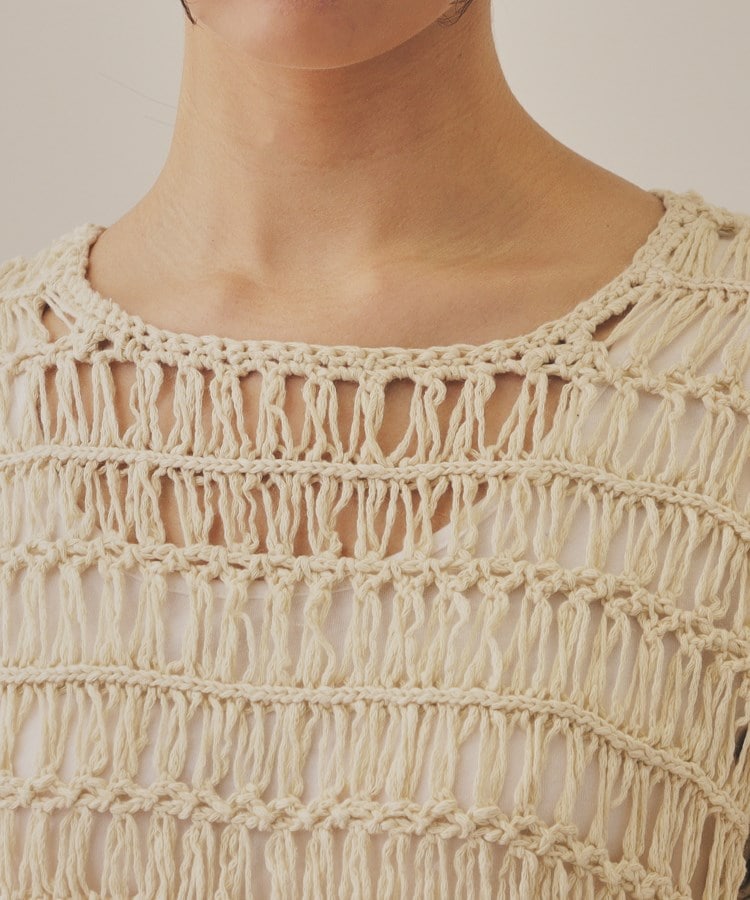 【YENN】CROCHET KNIT PULLOVER