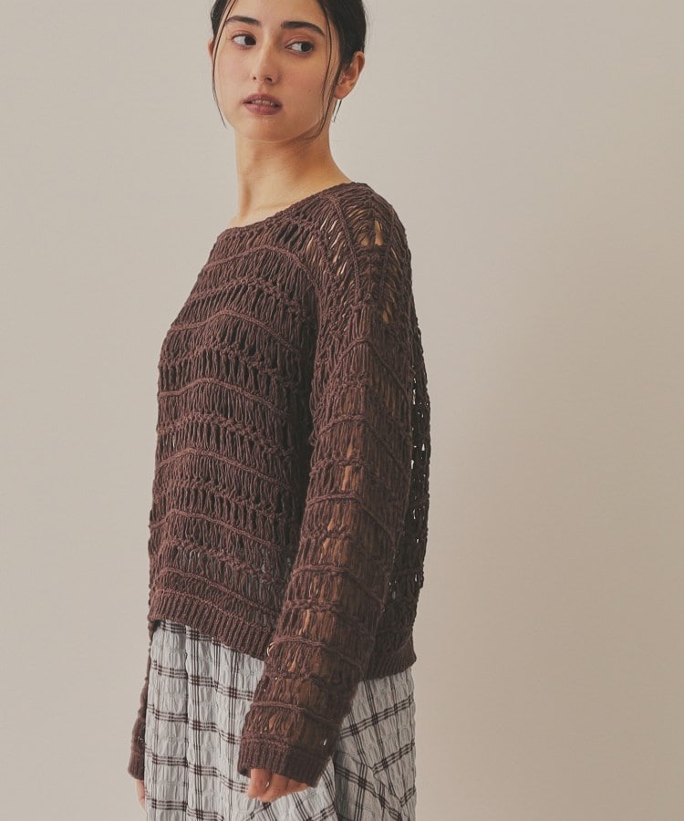 【YENN】CROCHET KNIT PULLOVER