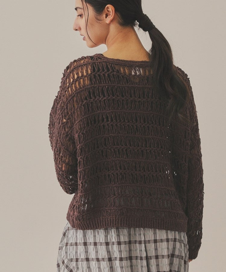 【YENN】CROCHET KNIT PULLOVER