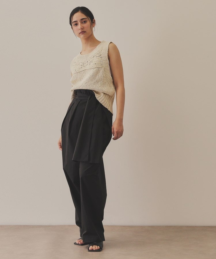 【YENN】METAL BEADS KNIT VEST
