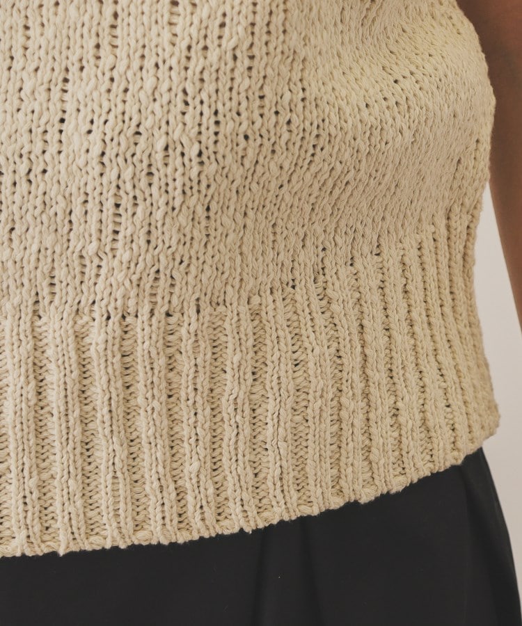 【YENN】METAL BEADS KNIT VEST