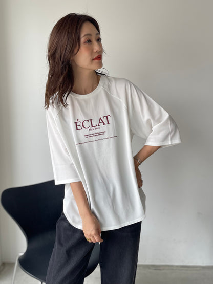 【ÉCLAT METTRE.】ジョーゼットラグランTシャツ