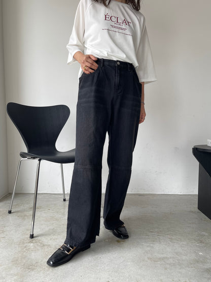 【YENN】TUCK BELT DESIGN PANTS