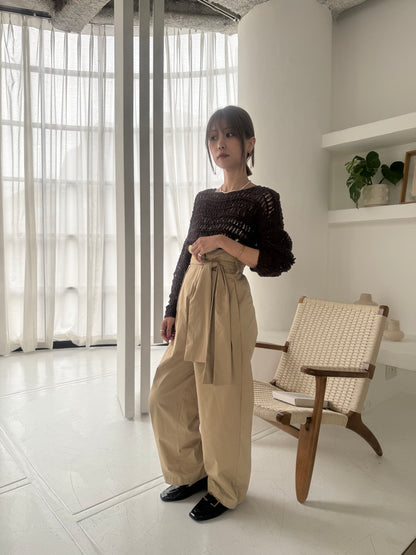 【YENN】CROCHET KNIT PULLOVER
