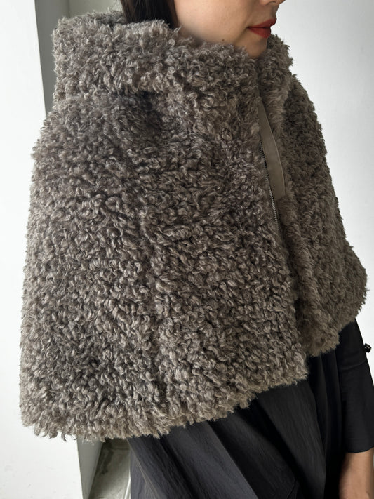 【YENN】CURL FUR CAPE