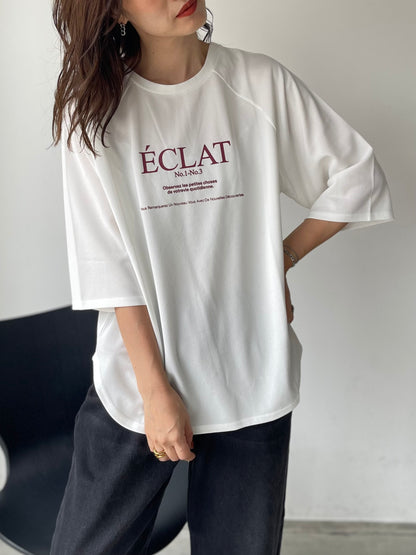 【ÉCLAT METTRE.】ジョーゼットラグランTシャツ