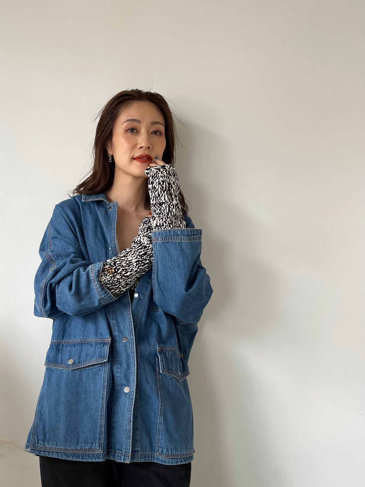 【YENN】HAND KNIT FINGERLESS