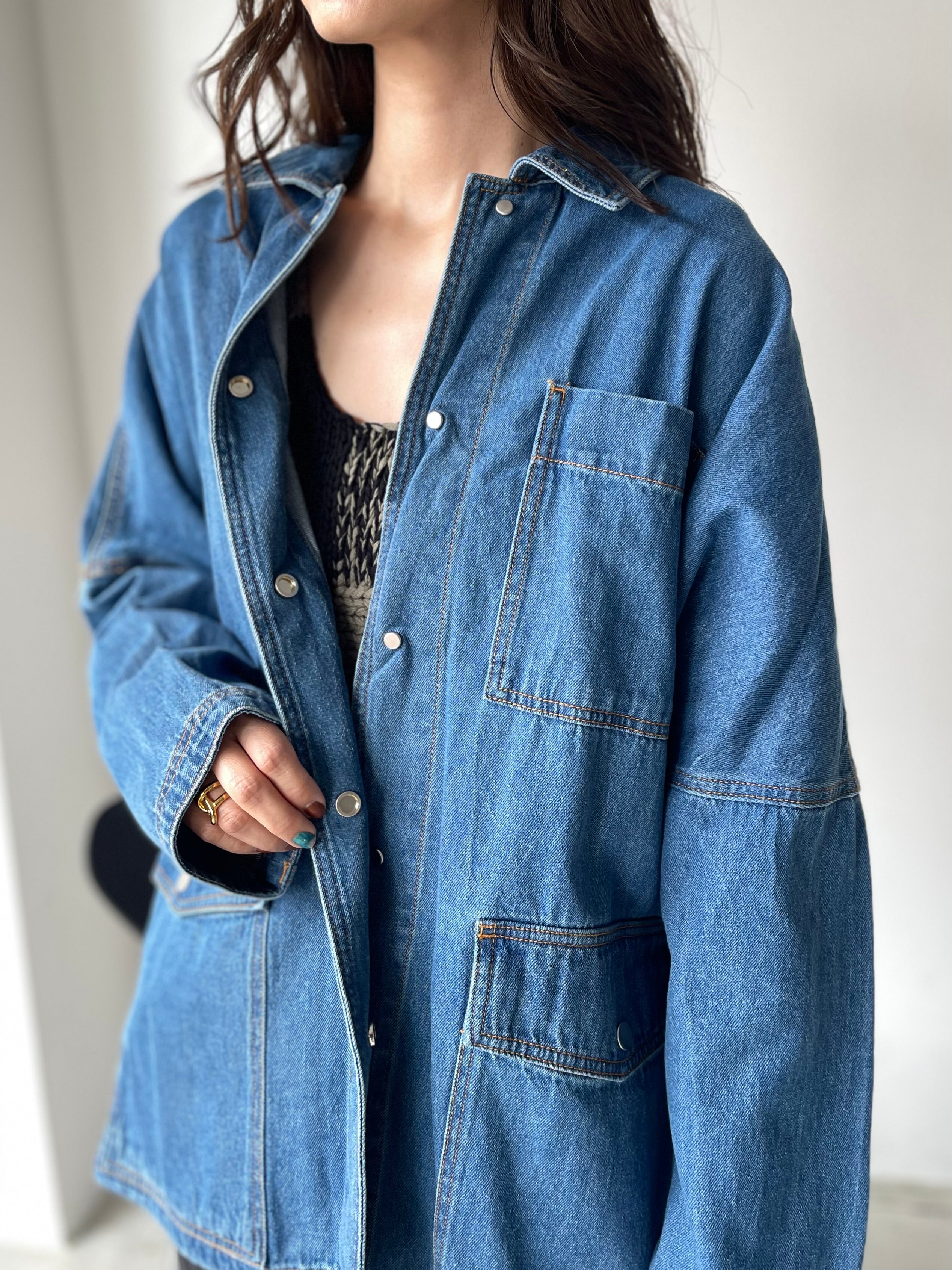 美品YENN LT DENIM COAT デニムジャケット YENN デニムジャケット gジャン YENN LT DENIM COAT レディース