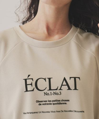 【ÉCLAT METTRE.】ジョーゼットラグランTシャツ