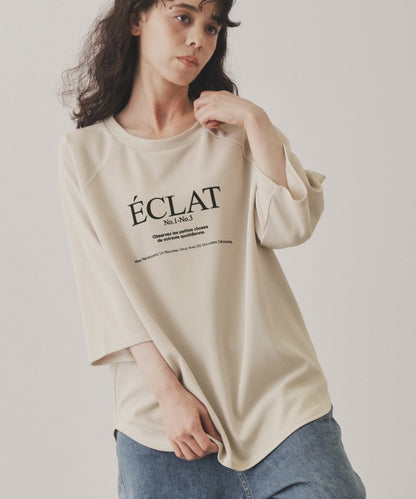 【ÉCLAT METTRE.】ジョーゼットラグランTシャツ