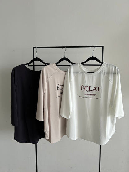 【ÉCLAT METTRE.】ジョーゼットラグランTシャツ