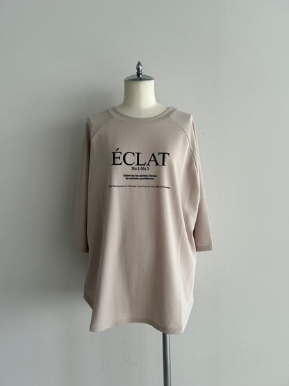 【ÉCLAT METTRE.】ジョーゼットラグランTシャツ