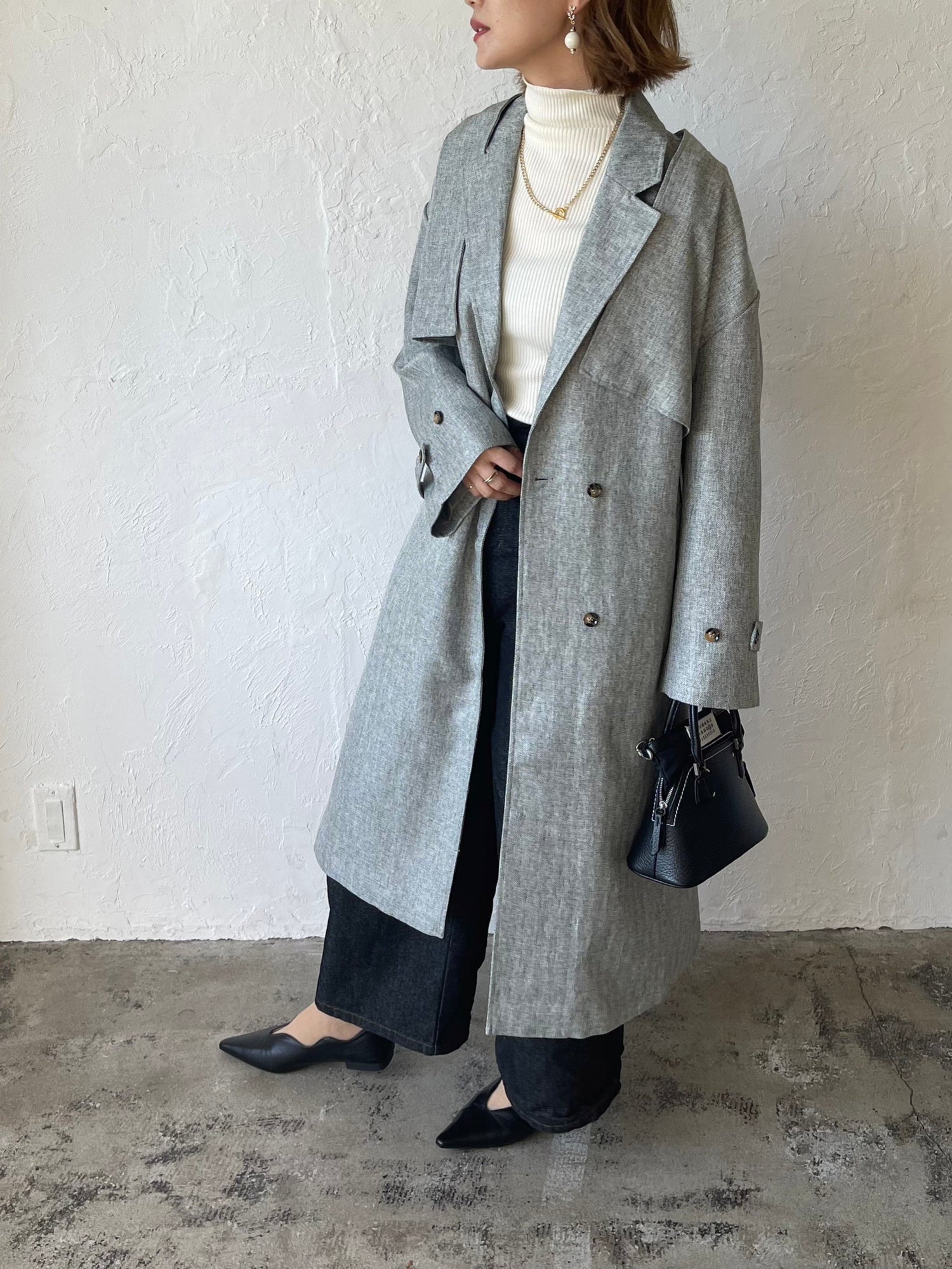 today. 】3way long trench coat – VIRAL.