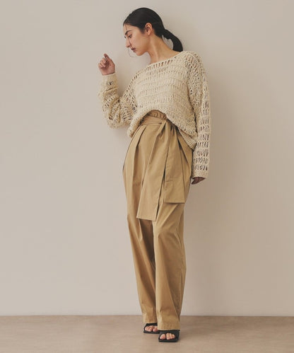 【YENN】CROCHET KNIT PULLOVER